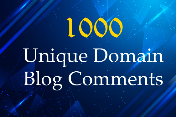 I will Create 1000 Unique Domain Blog Comments High Quality SEO Backlinks
