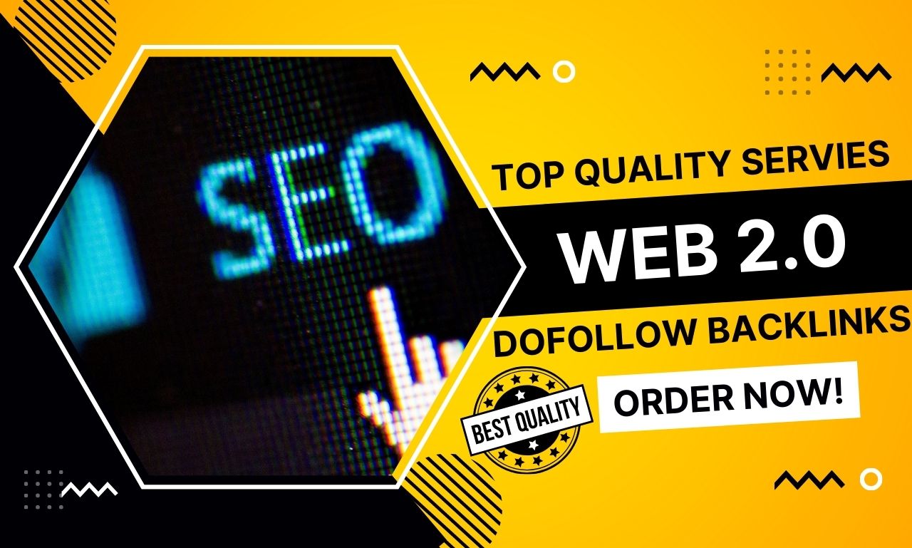 I will create 30 Dofollow WEB2.0 Backlinks 