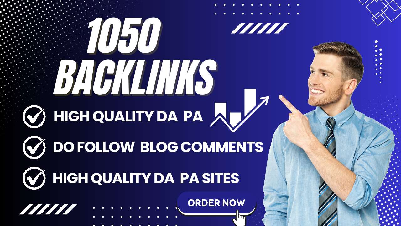 I Will Give 1050 Do follow Blog Comments Backlinks High Quality DA-PA Sites
