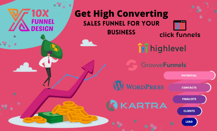 I Will Create high Converting DFY Sales Funnel For ClickFunnels & WordPress
