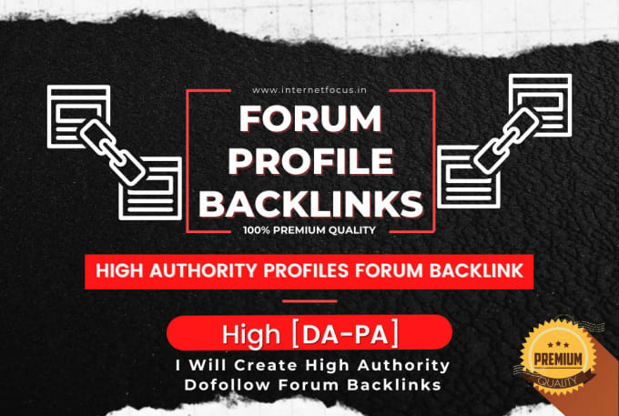 I Will Create 30+ High Authority Permanent Dofollow Forum Backlinks