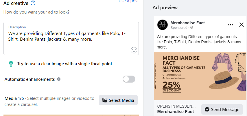 I will set up impressive Facebook business page and Instagram page