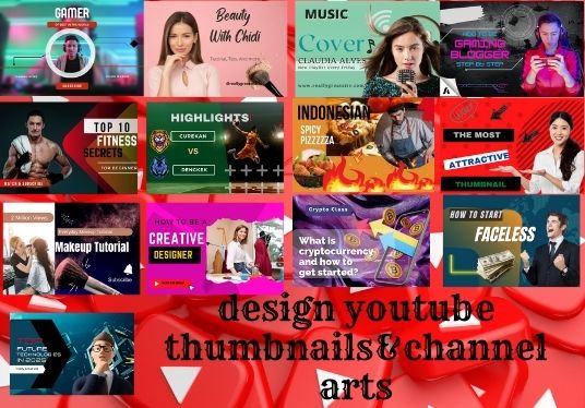 I will design amazing catchy thumbnail or creative ca...