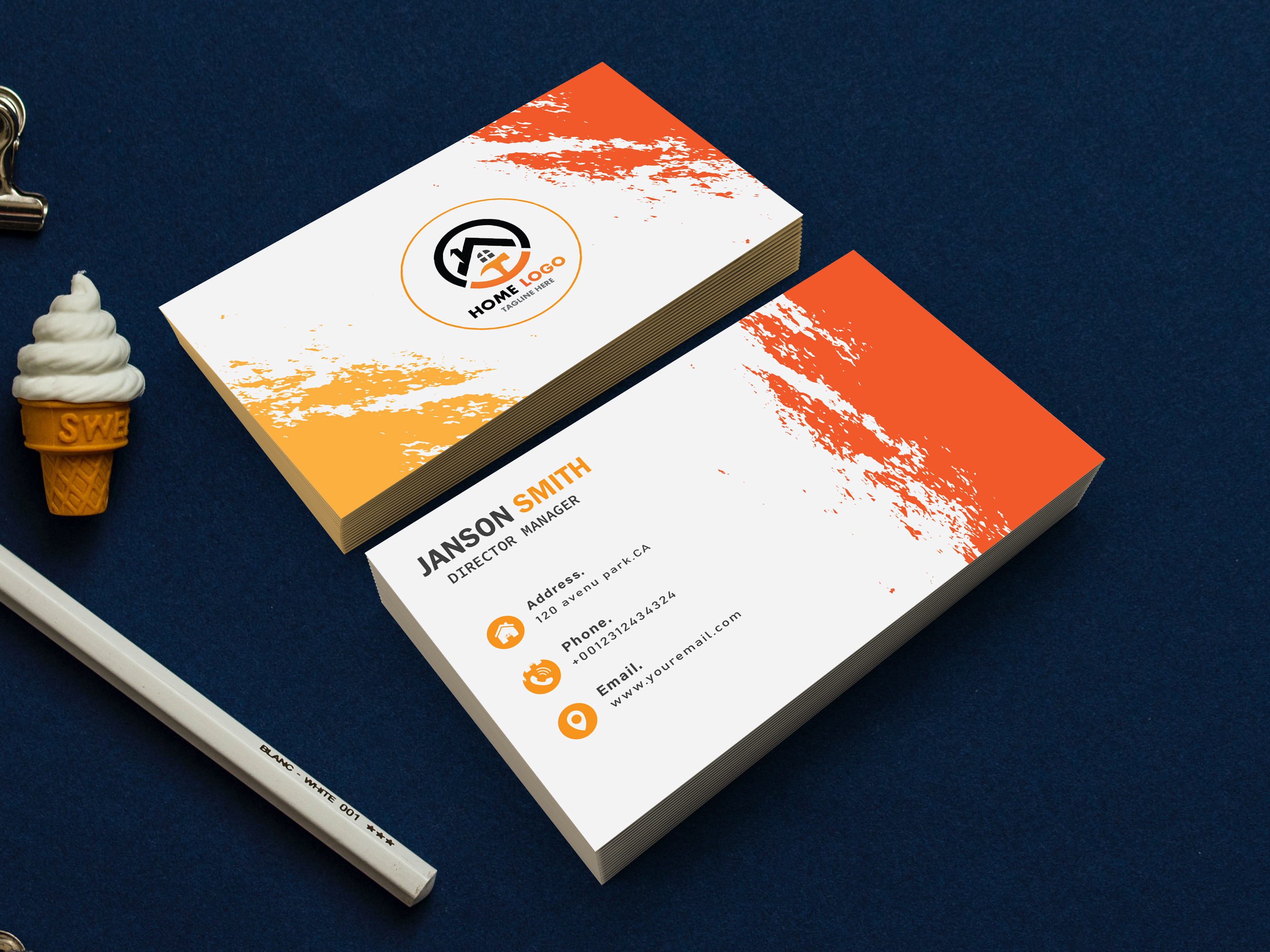 I will do professional business card design for your brand