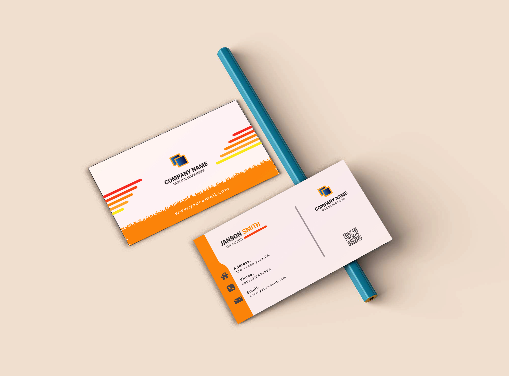 I will do professional business card design for your brand