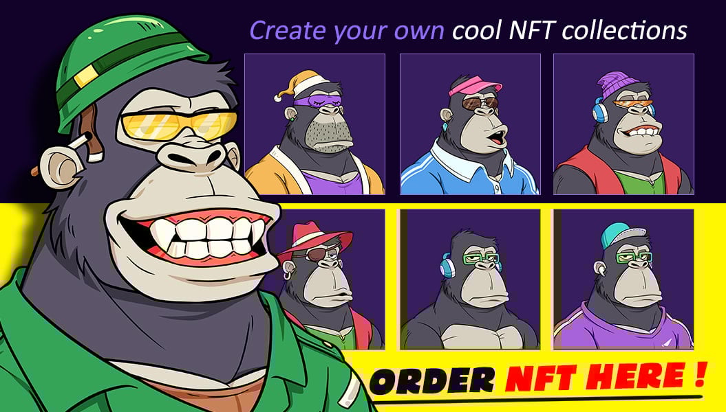 I will custom nft art design, nft design, nft collection, nft creator, cartoon nft arts