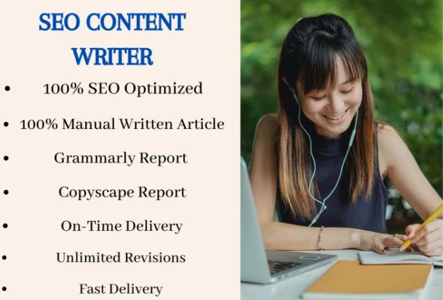 I will write high quality SEO contents and blog posts