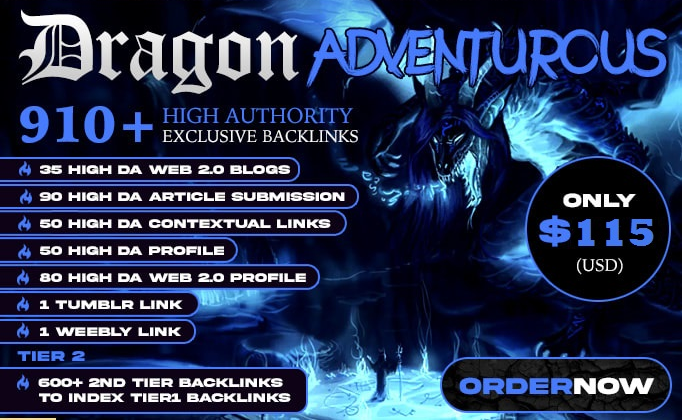 I will do dragon SEO package with high authority backlinks
