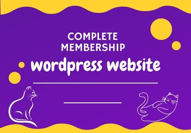 I will design a WordPress paid membership website