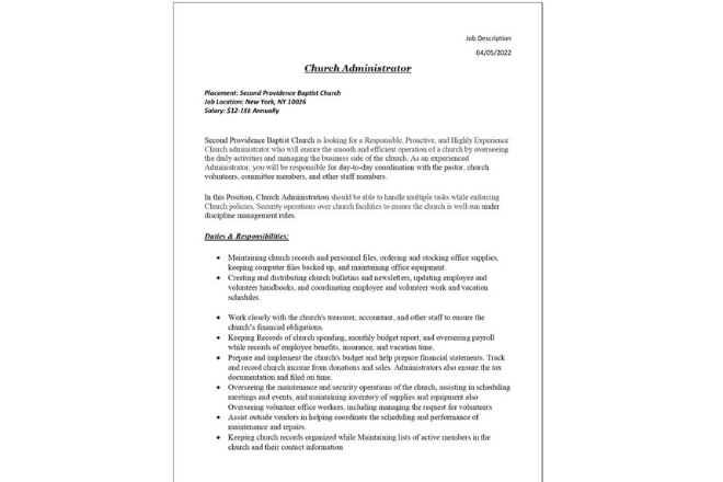 Write perfect job descriptions possible for any role