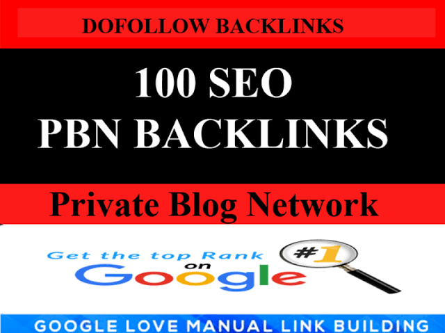 I will create 100 manual pbn backlinks 