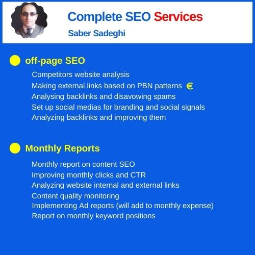 Complete SEO Audit and full monthly report