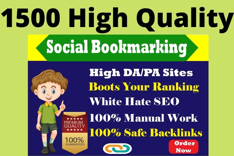 I will do high quality social bookmarking SEO backlinks HIghest ranking