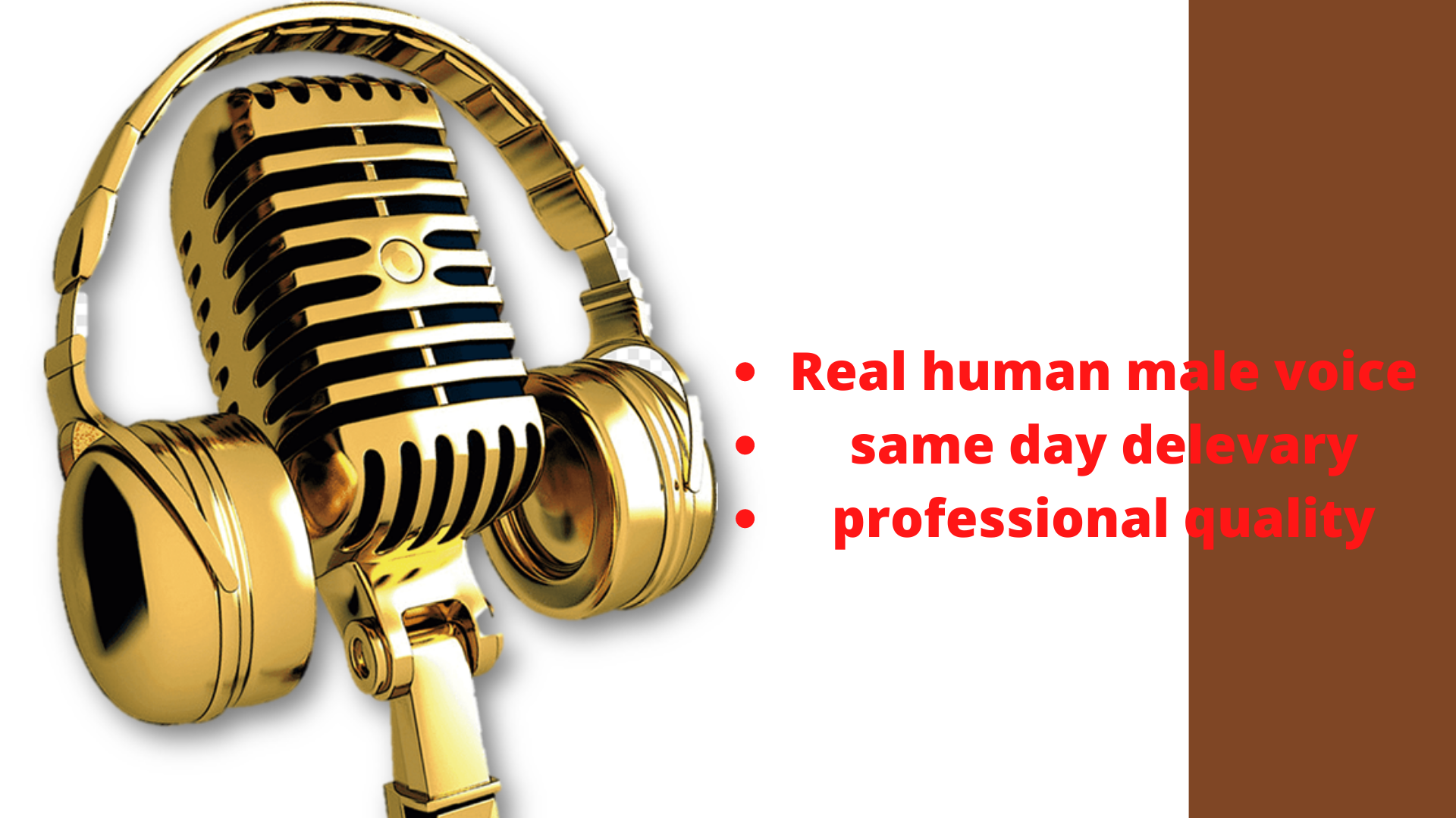 I will do English and Bangla voice over 200 word with...