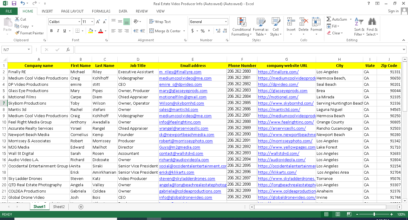 I will be your virtual assistant for B2b lead generation and data entry