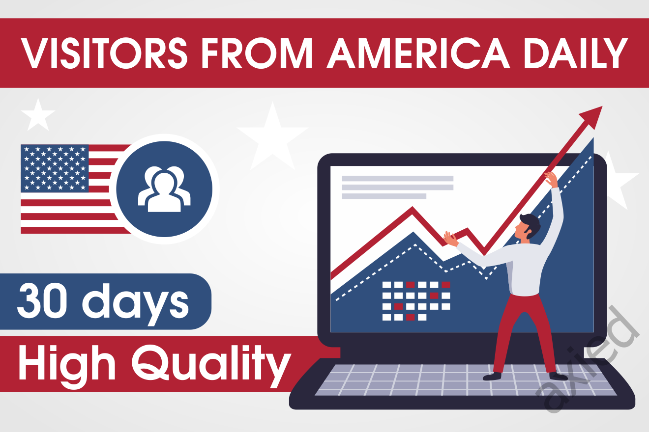 Organic high quality web traffic from USA