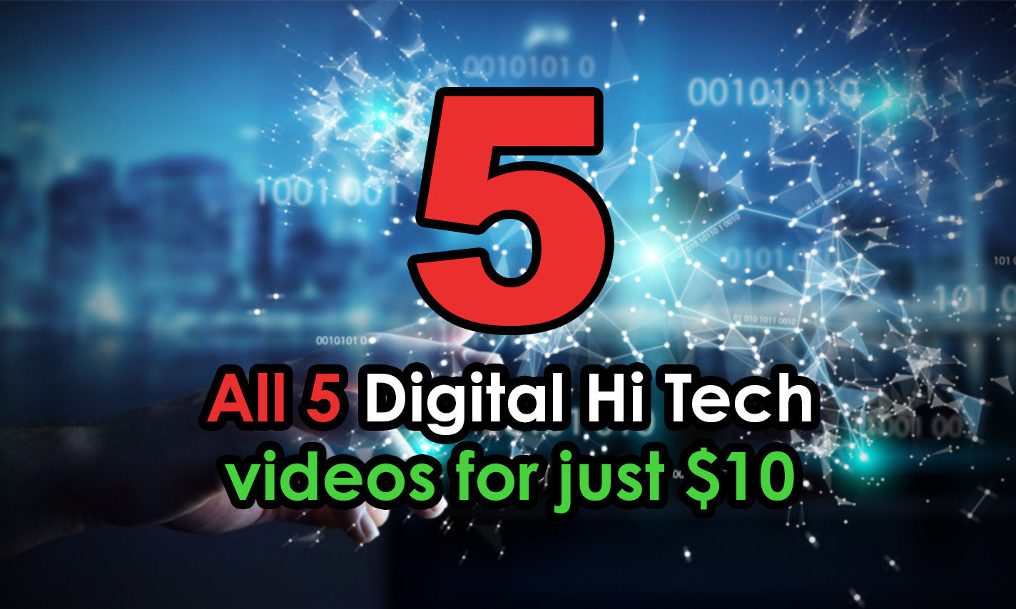 All 5 Digital Technology logo intro video animations