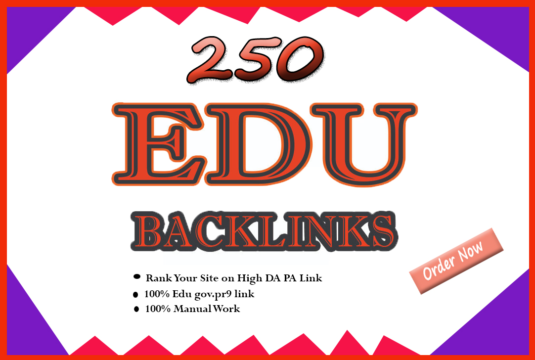  high authority 250 seo backlinks service edu link building