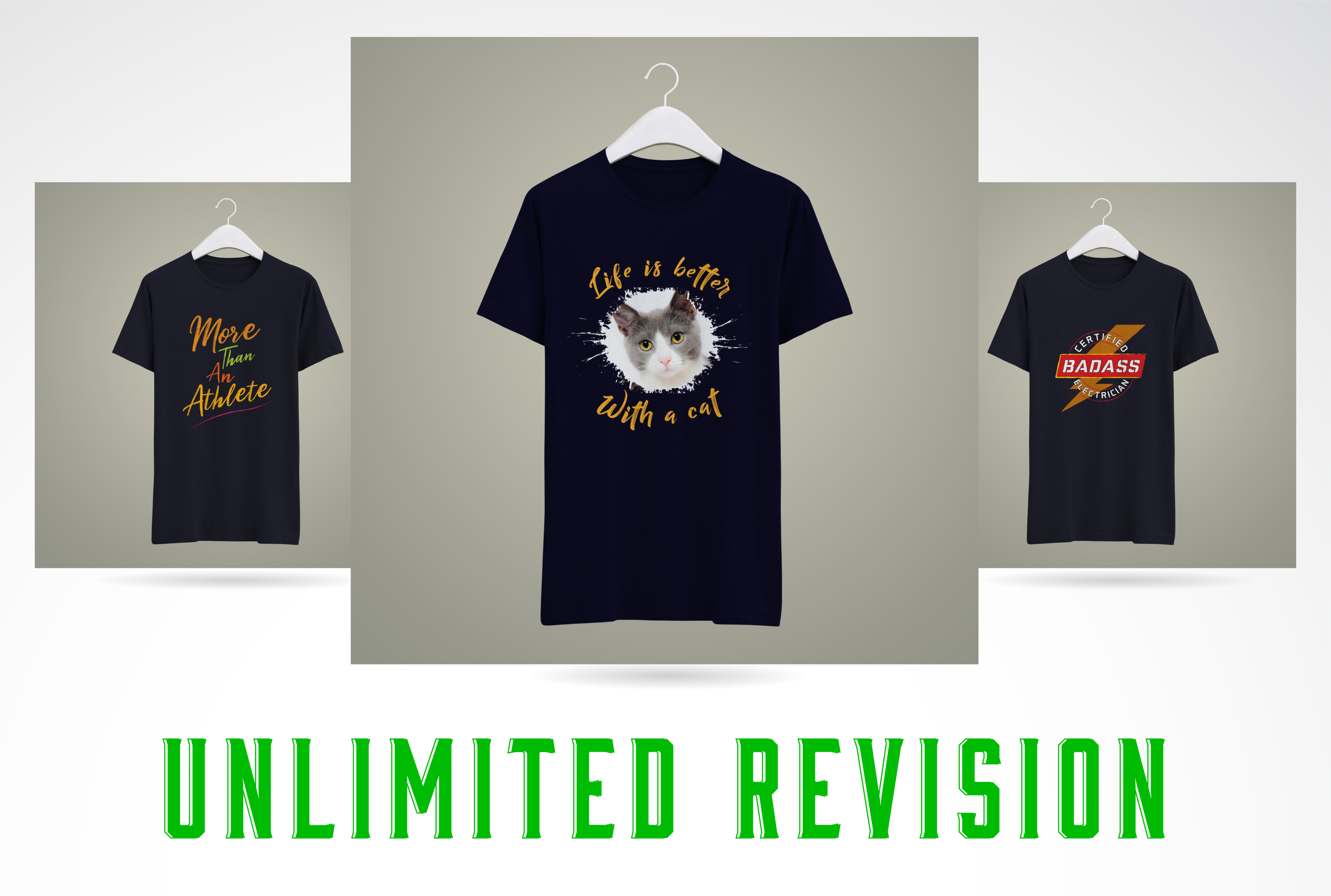 I will do creative t-shirts design within few hours