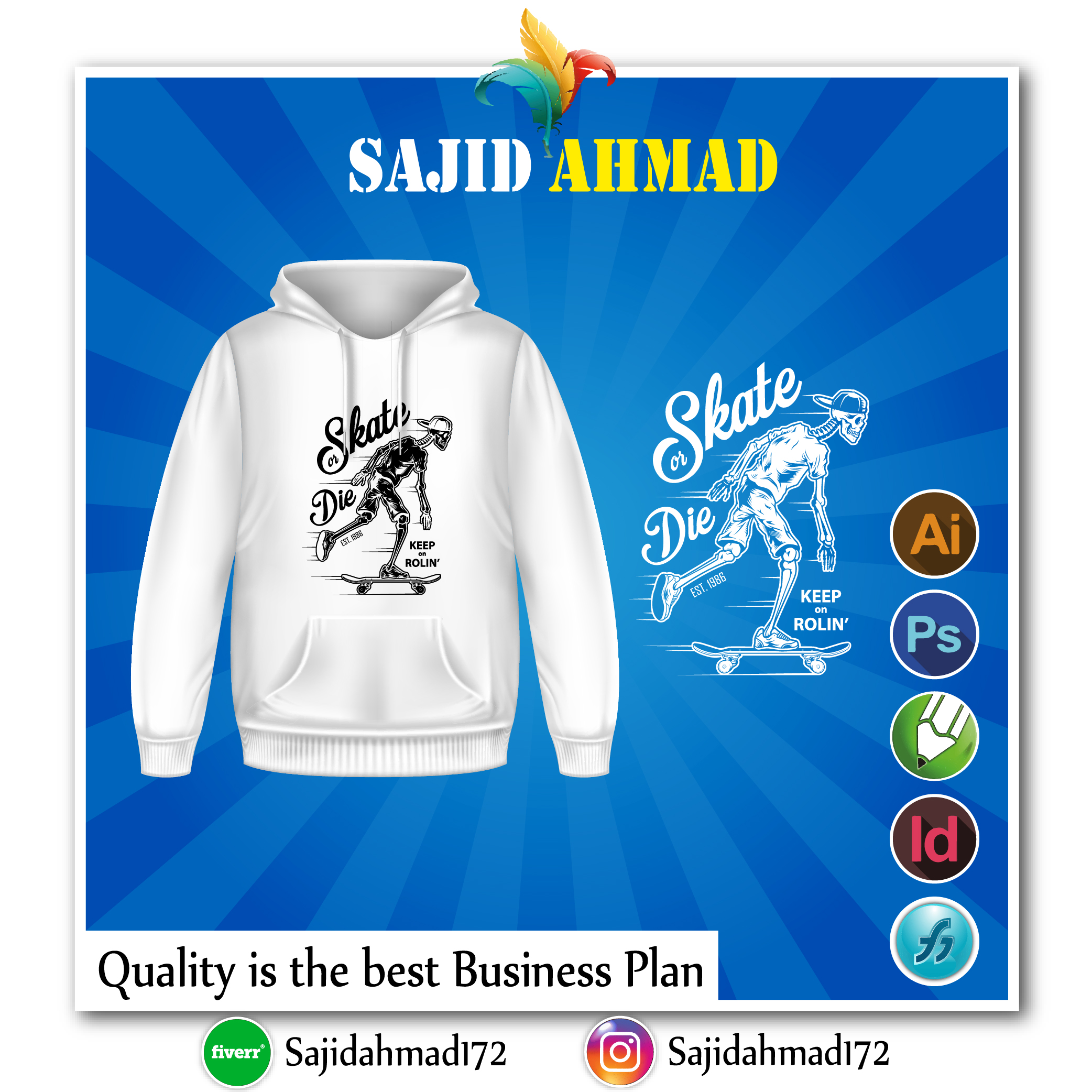 I will do custom and minimalist t shirt logo design