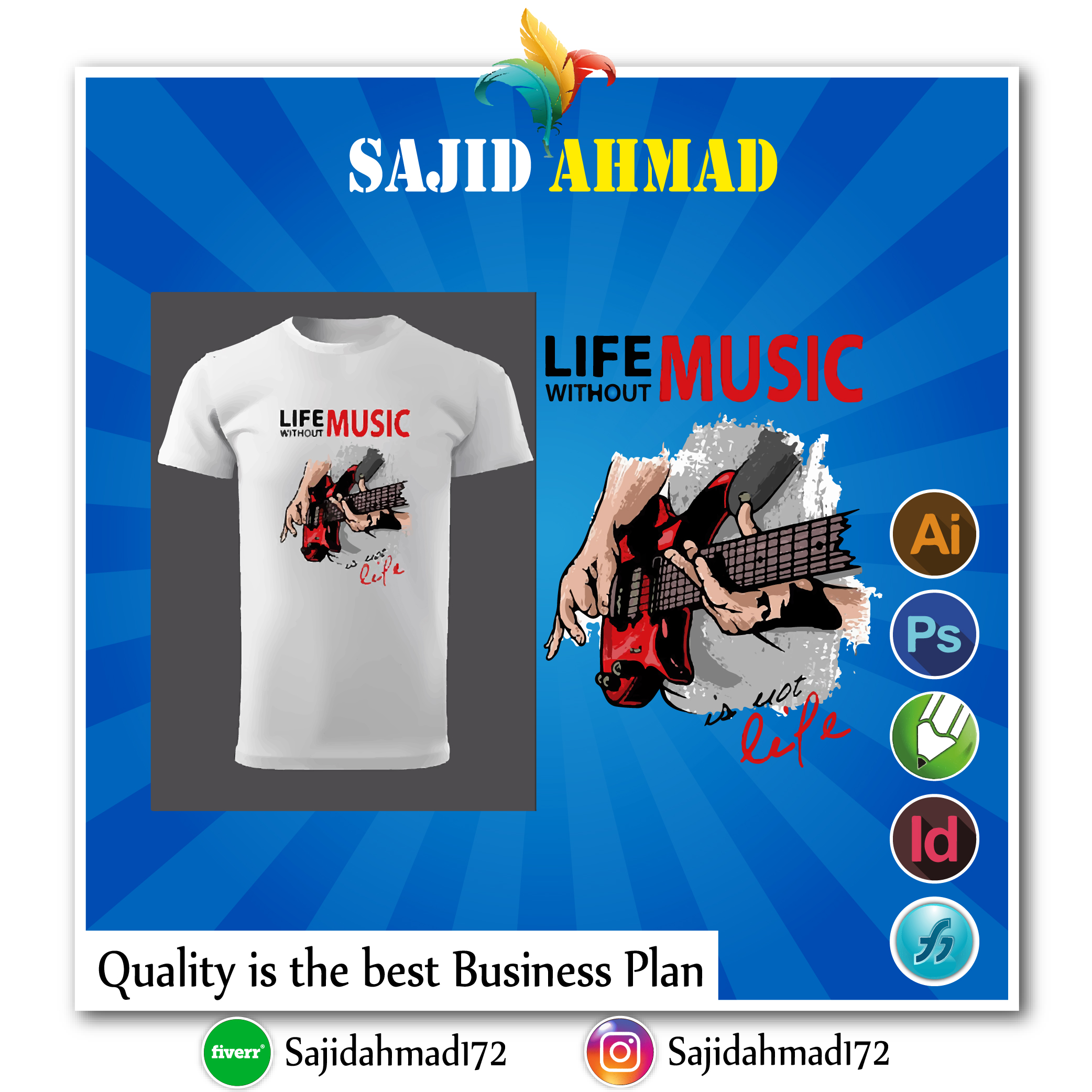 I will do custom and minimalist t shirt logo design