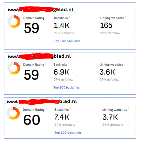 Increase domain rating to ahrefs DR 50 by off page seo no redirects