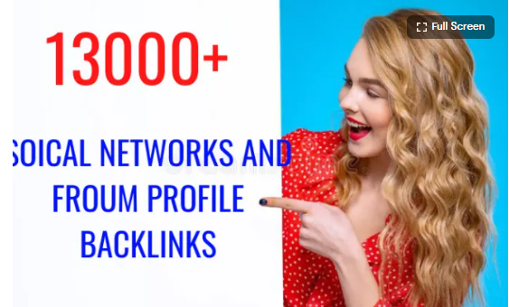 I will make 13,000 social networks and forum profile ...