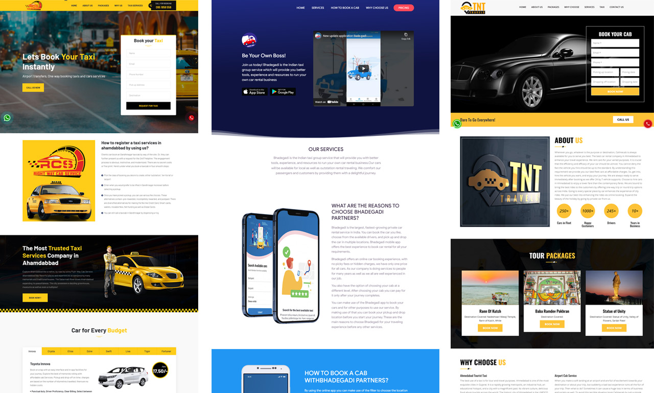 Modern landing page design for your business