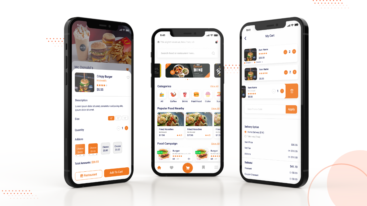 Restaurant - Food Delivery website with android and iOS App