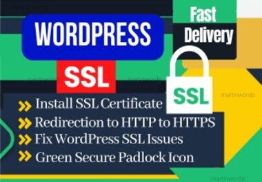 I can install SSL Certificate in 1 hour