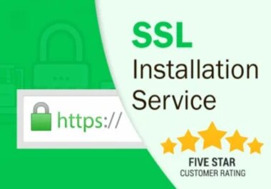 I can install SSL Certificate in 1 hour