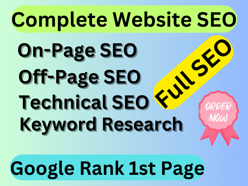 Website Rank Guarantee On-page & Off-page Full SEO Service