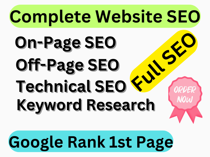 Website Rank Guarantee On-page & Off-page Full SEO Service