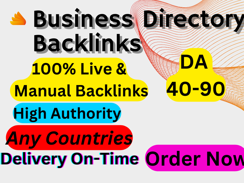 I will do high authority directory submission to 200 backlinks manually