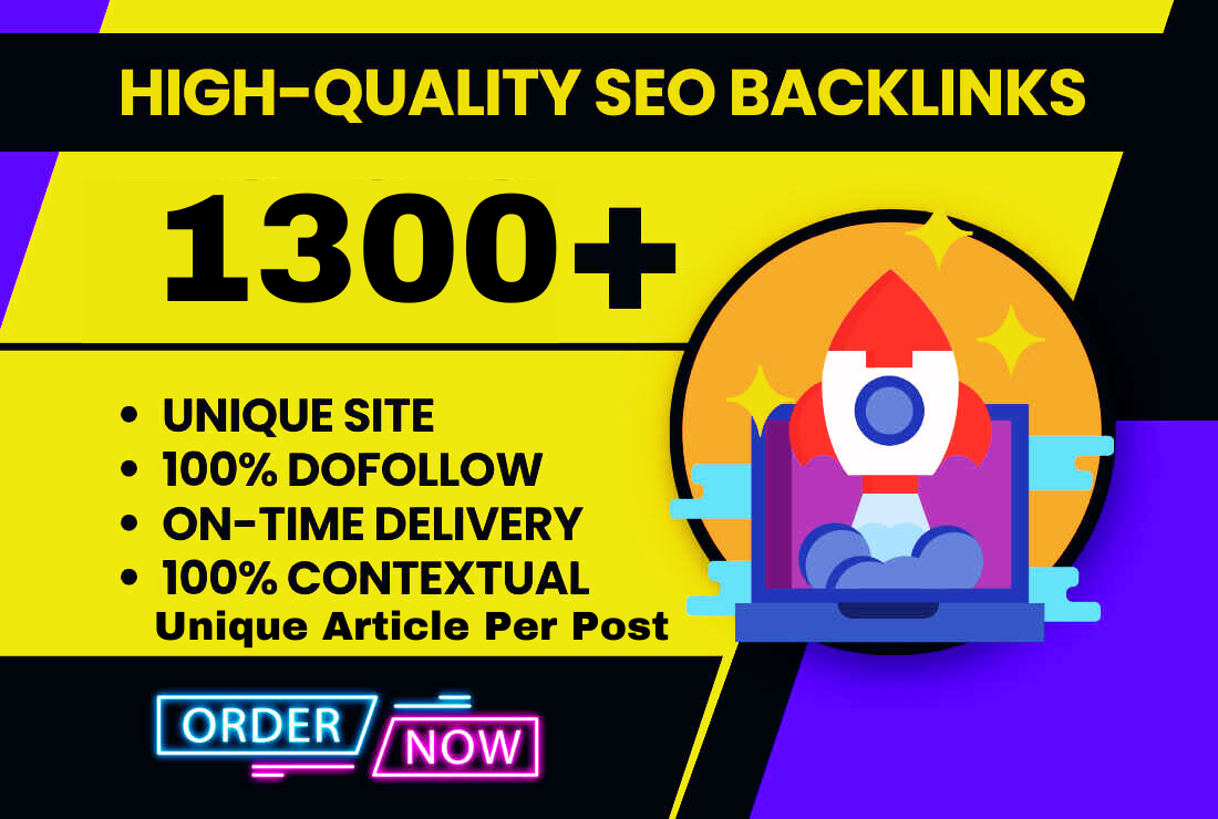 I Will Create 1300+ Contextual High Quality Mix SEO Backlinks for Google Ranking
