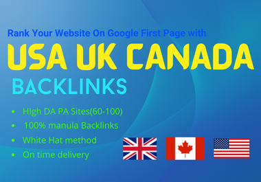 I will Create 40 USA UK Canada Backlinks for your website 