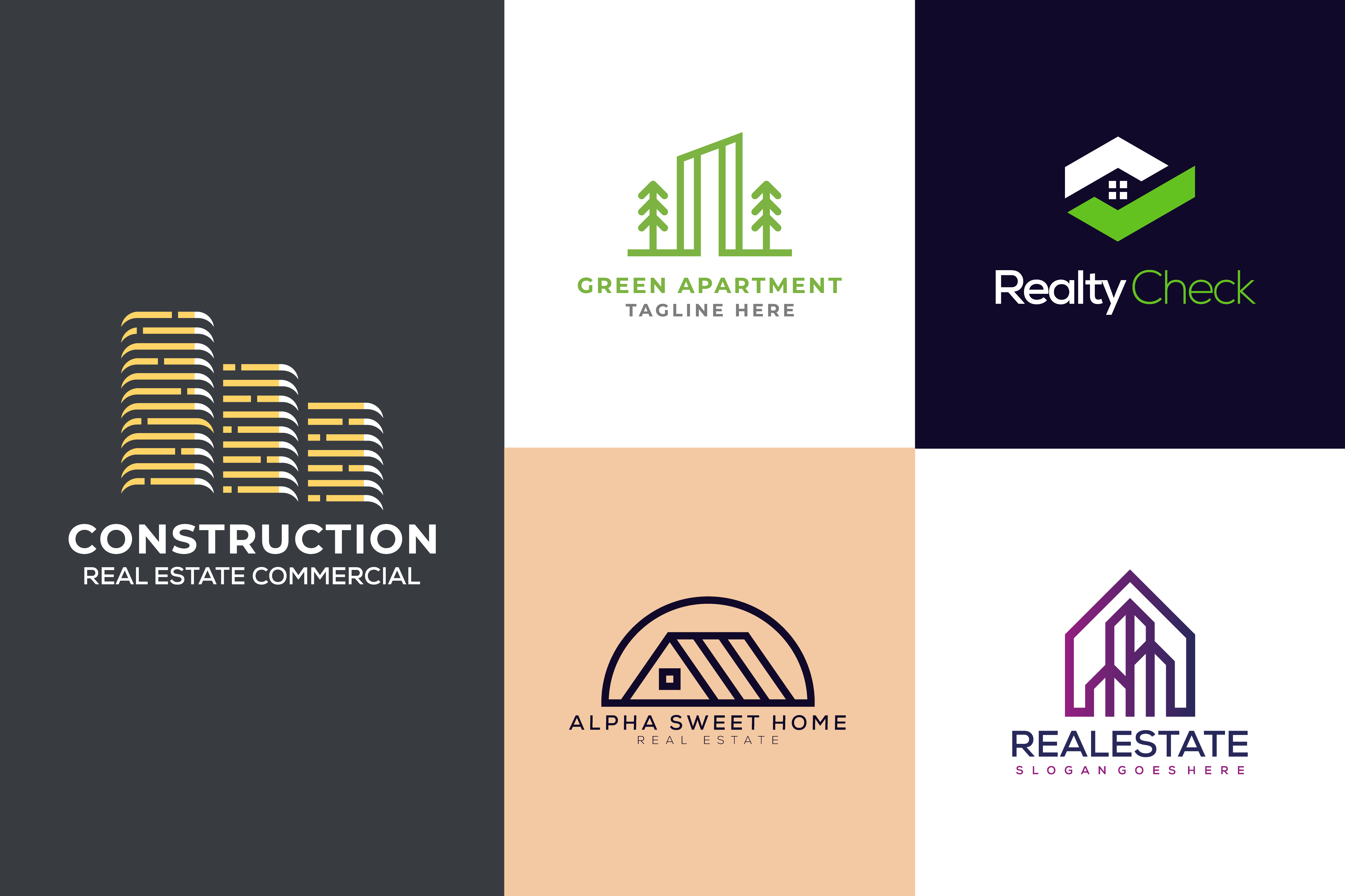 I will create modern minimal real estate logo for your business or website, company