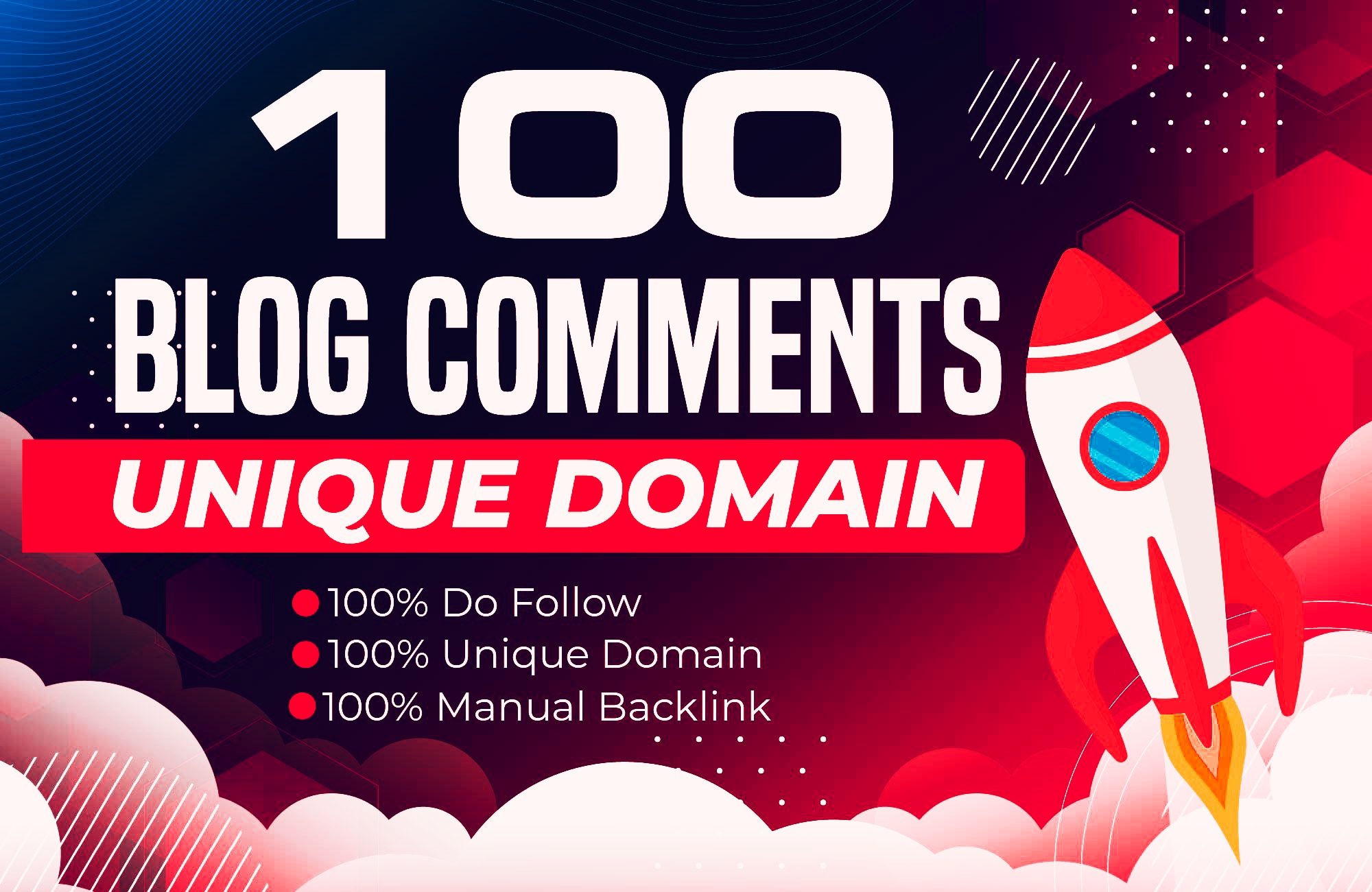 100 Unique Domains SEO dofollow blog comments backlinks fast indexing with google rankings