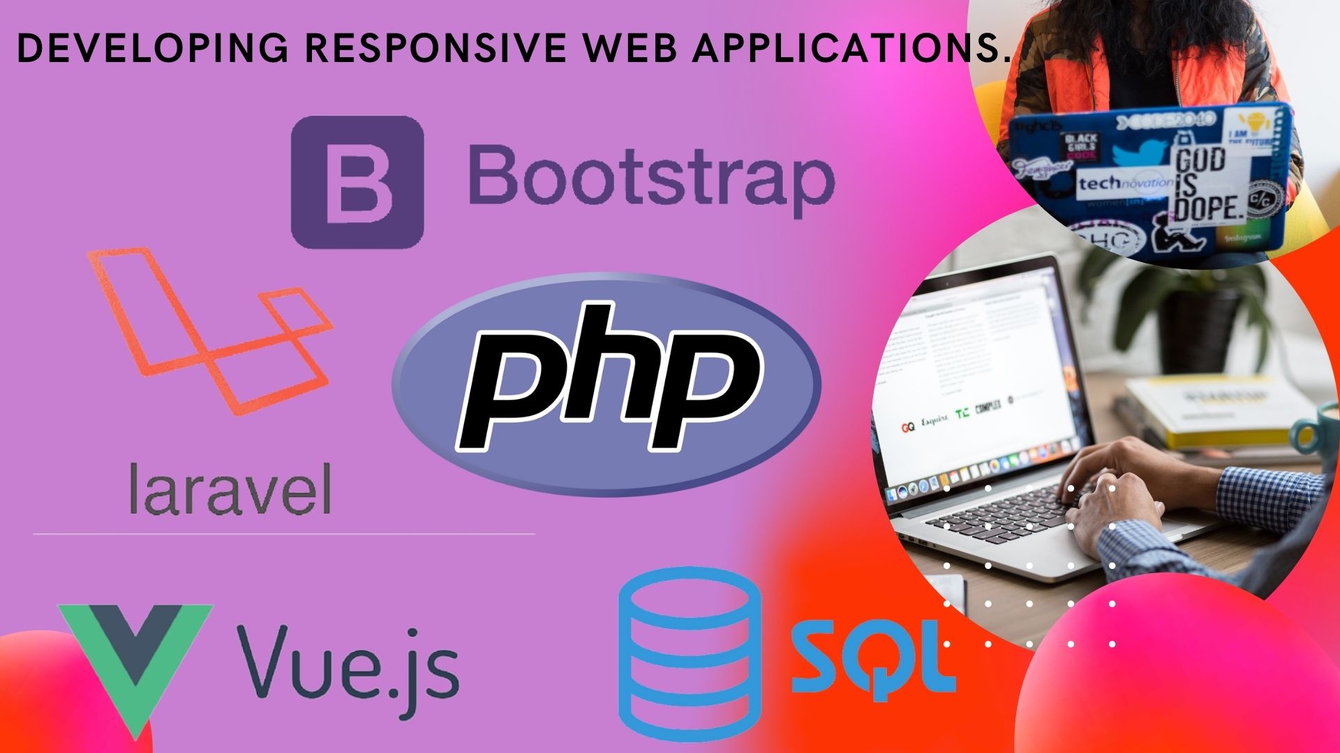 I will create web application using HTML, php, codeigniter, laravel