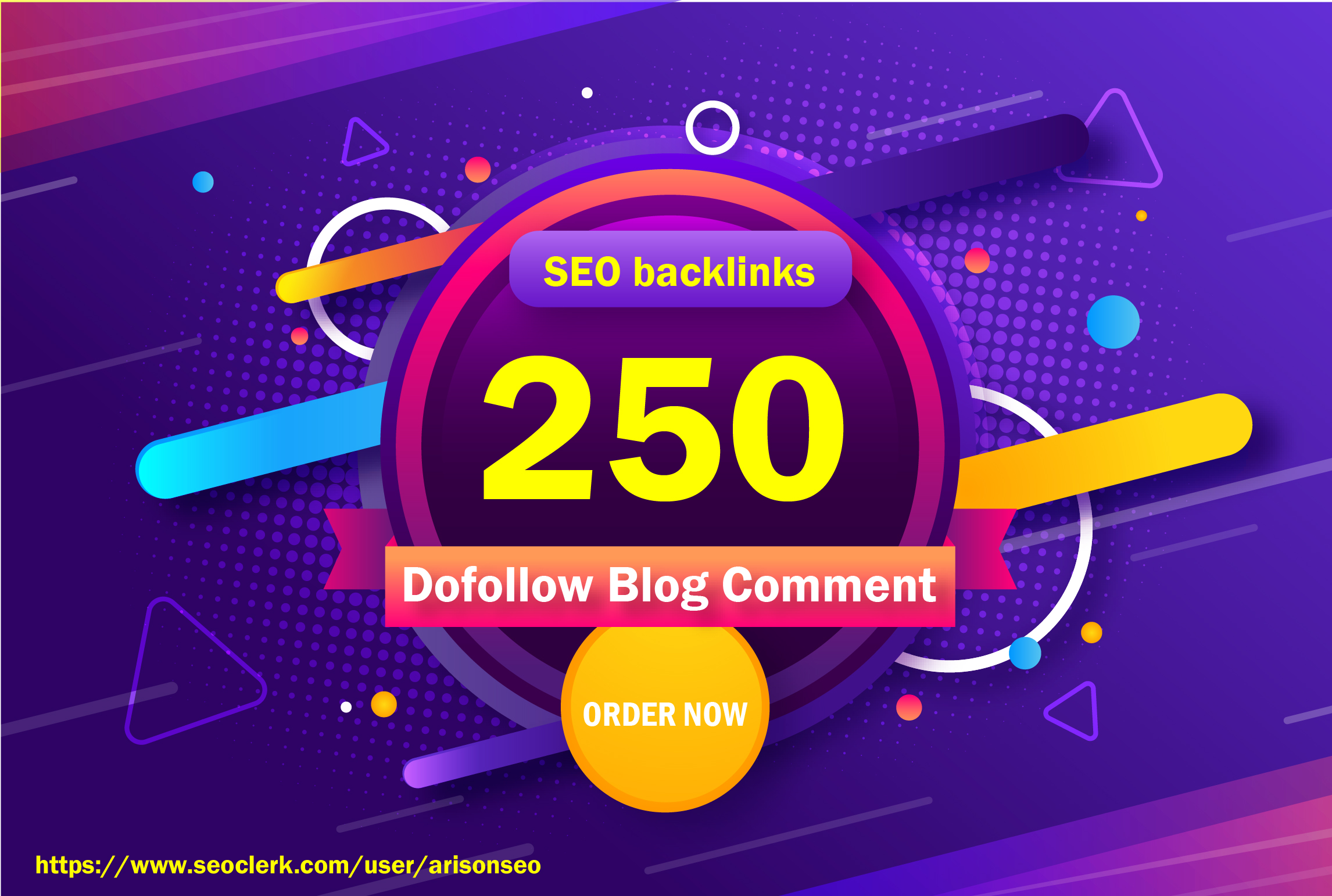 I will Provide 250 High Quality Blog Comments White hat SEO Backlinks