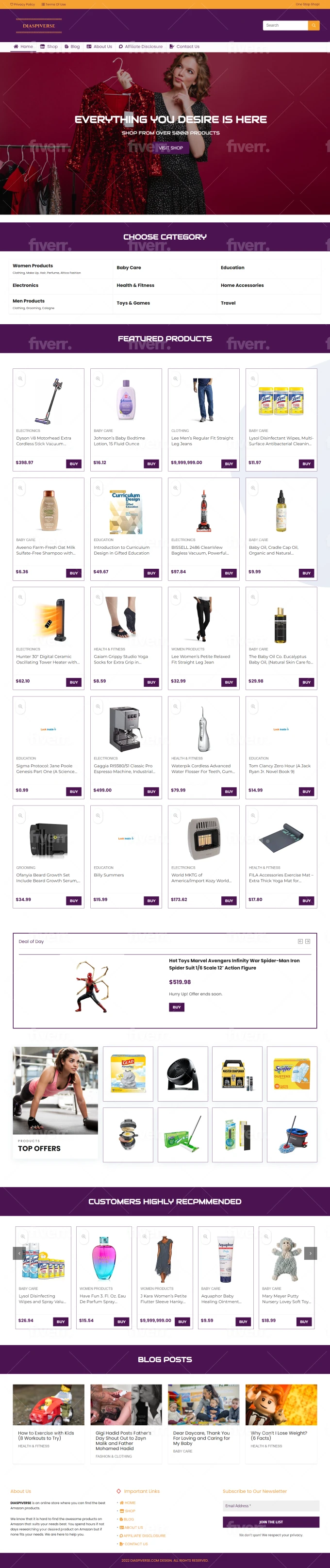 Autopilot amazon affiliate store for passive income