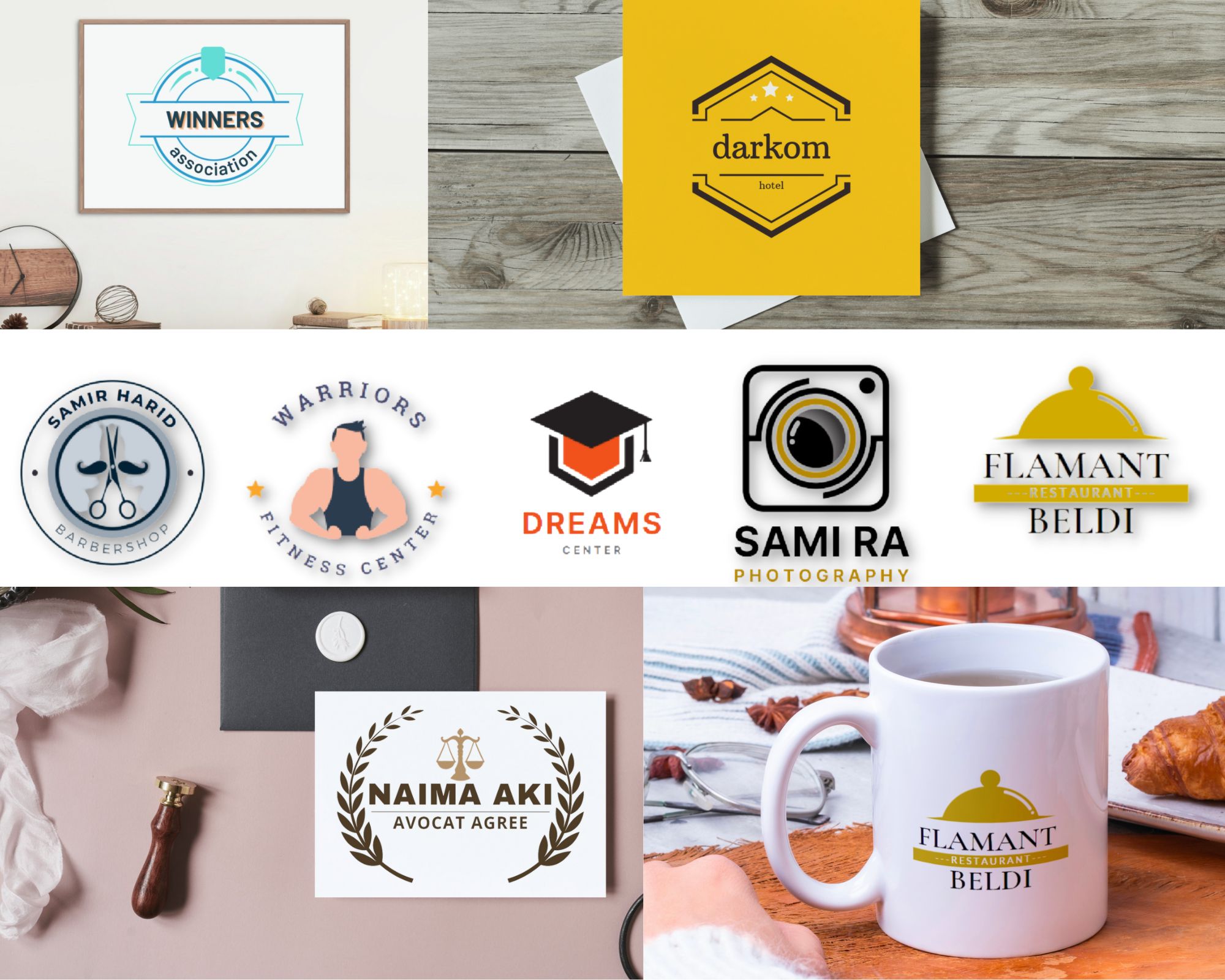 I will design a modern logo,flyer,broshure.. for your brand