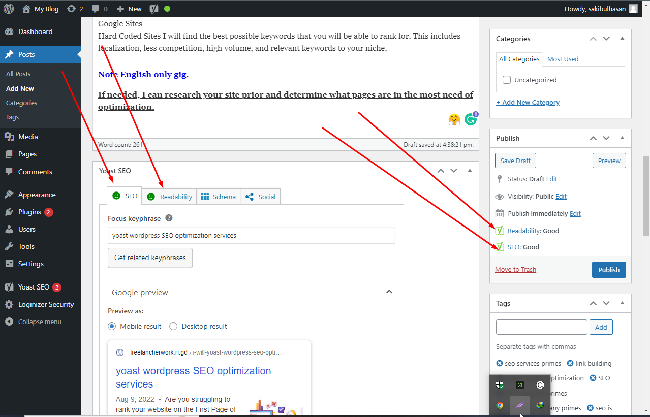 Yoast wordpress SEO optimization services