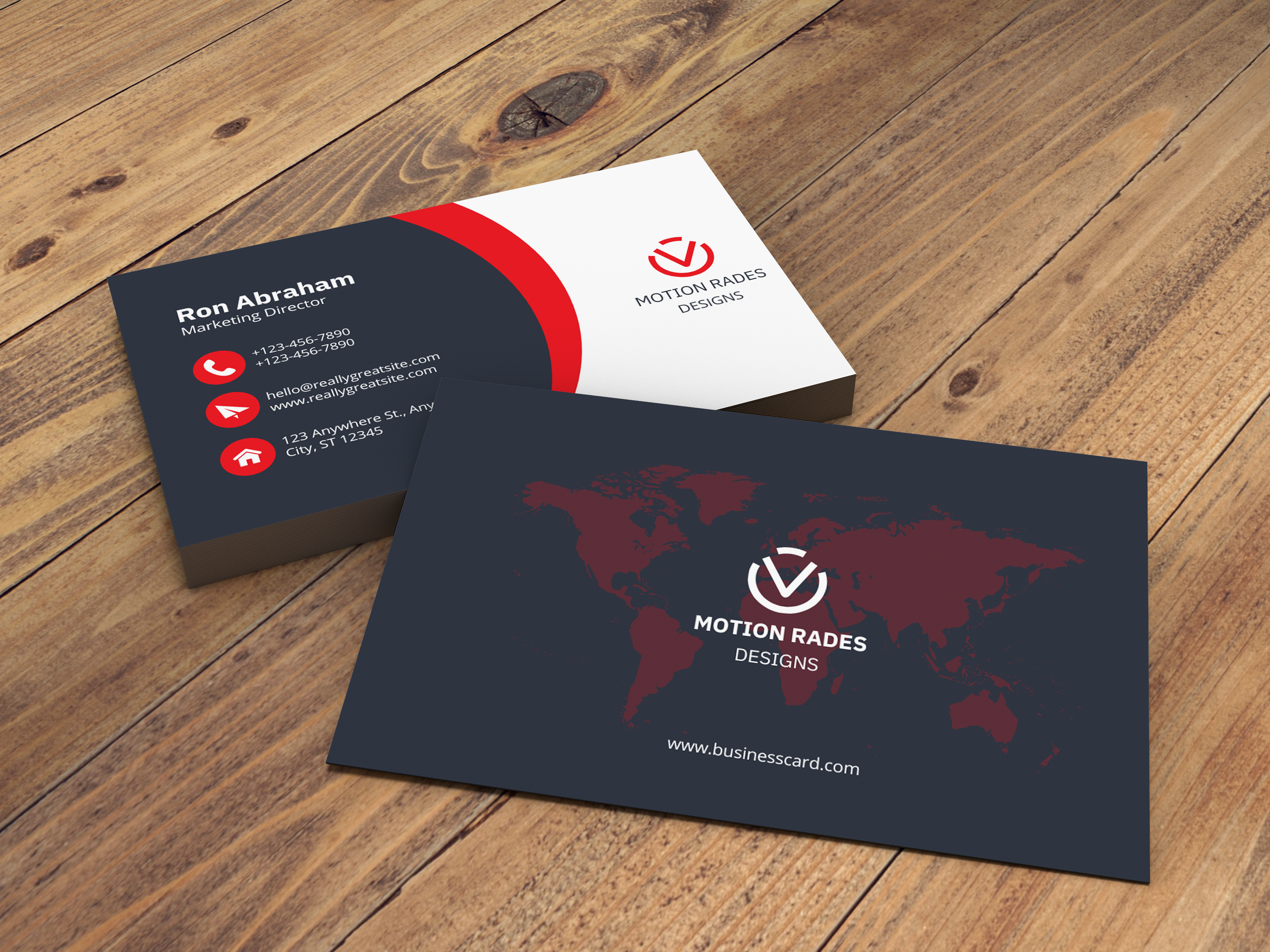 I will do a modern business card in 5 hours