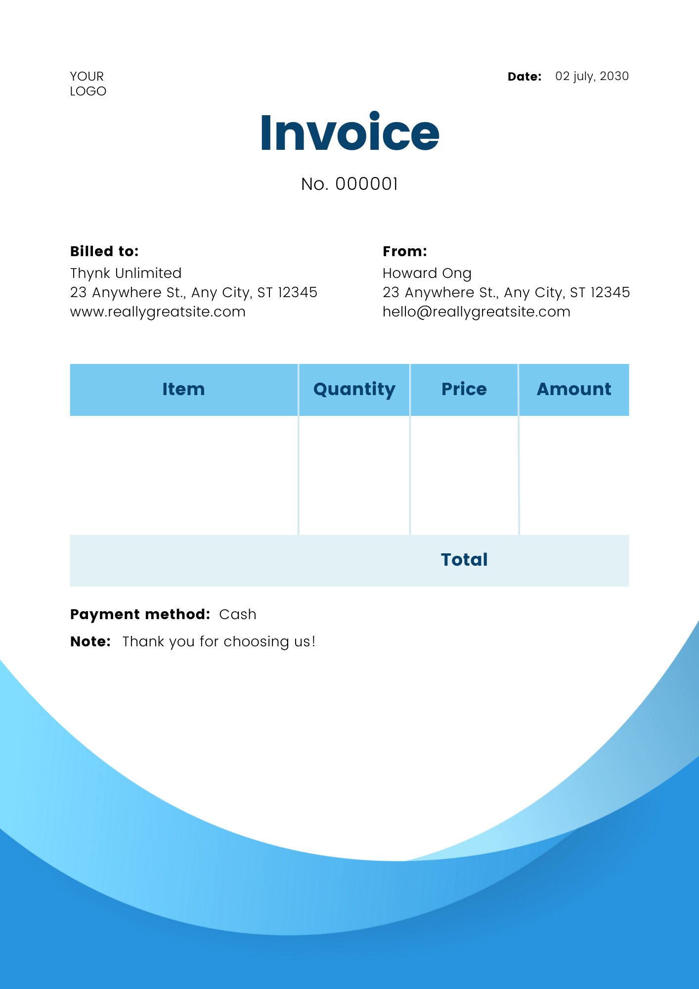I will design best business invoice 