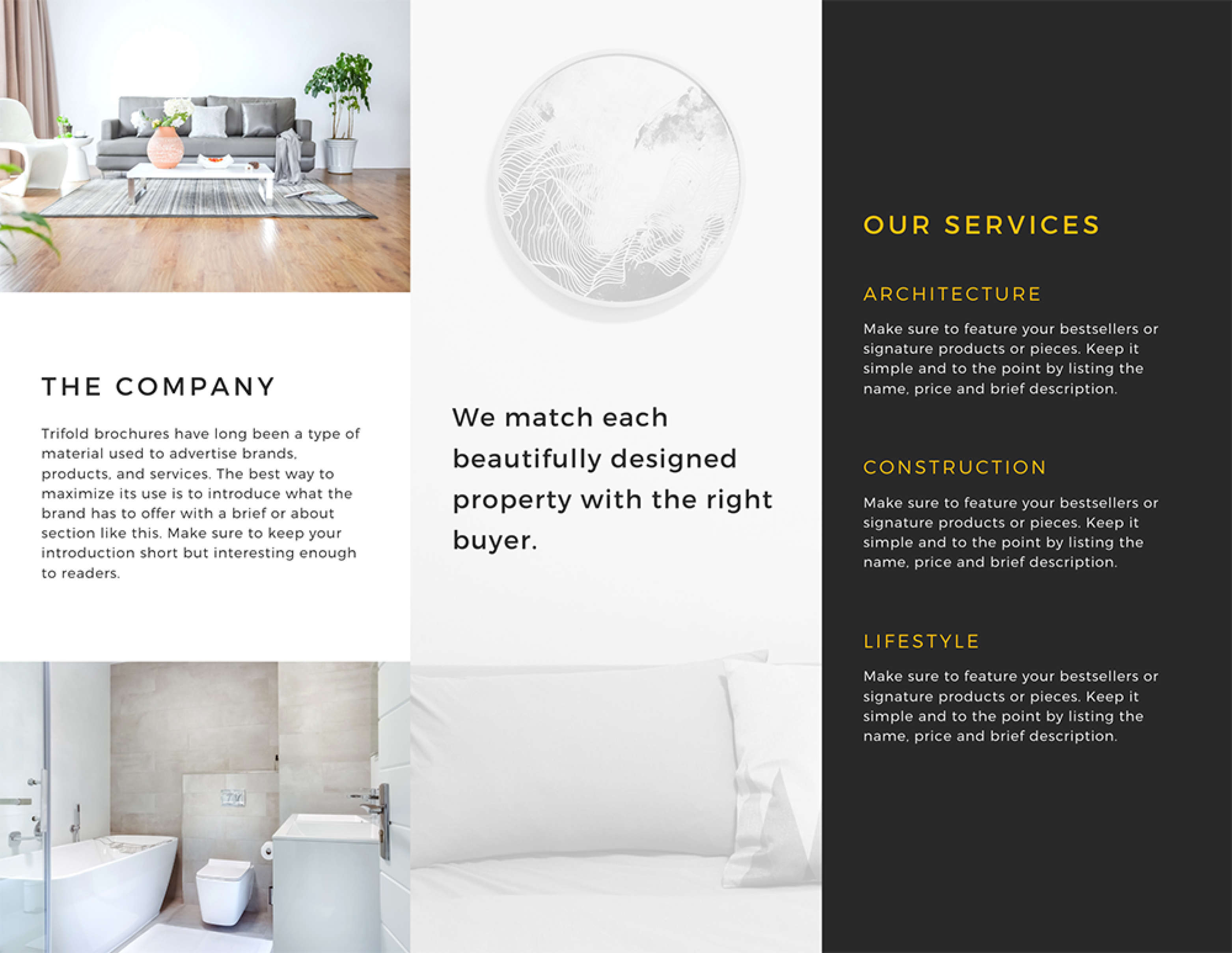 Will Design Tri Fold Brochure Or Bi Fold Brochure As Per Your Requirements