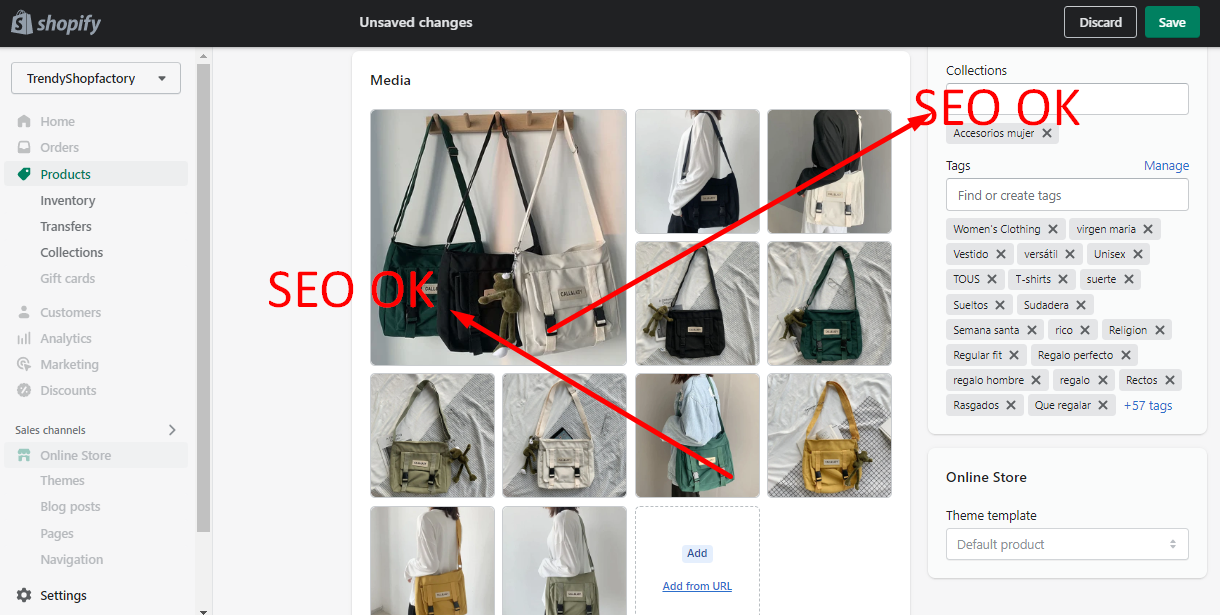 I will do eCommerce and Shopify Website SEO 