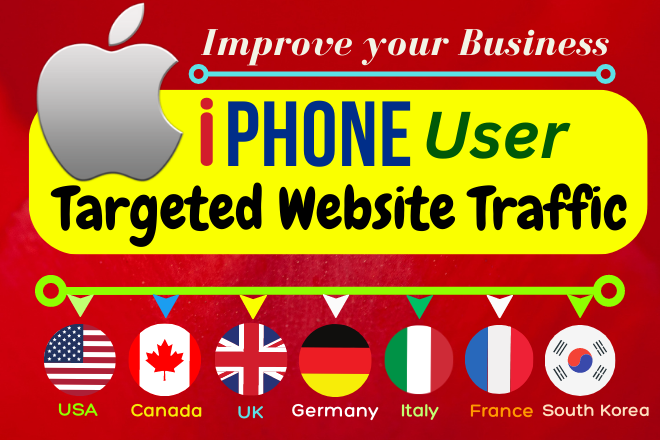Get iPhone User Organic Website Traffic with Real Tar...