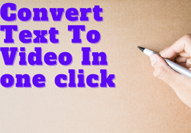 I will make cash cow videos, convert text, article or blog to video