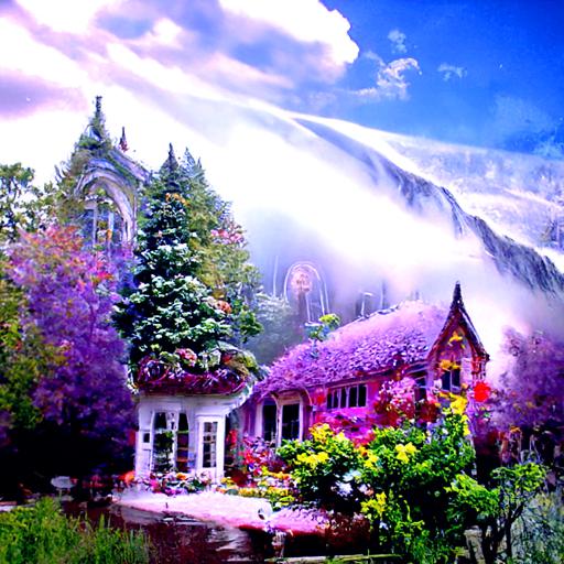 Landscape photo design with artificial intelligence